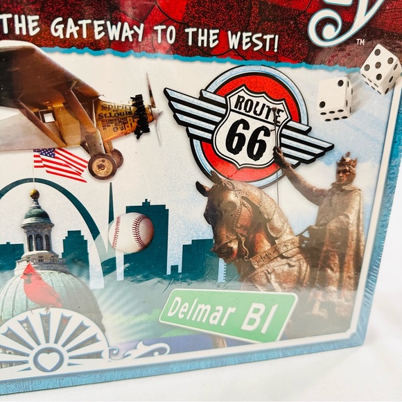 NIB ST LOUIS OPOLY : A GAME CELEBRATING THE GATEWAY TO THE WEST!! BOARD GAME - Picture 4 of 11
